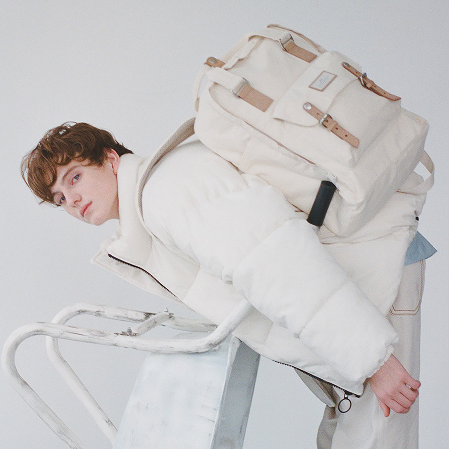Macaroon Large Organic Cotton Series Backpack - Image 4