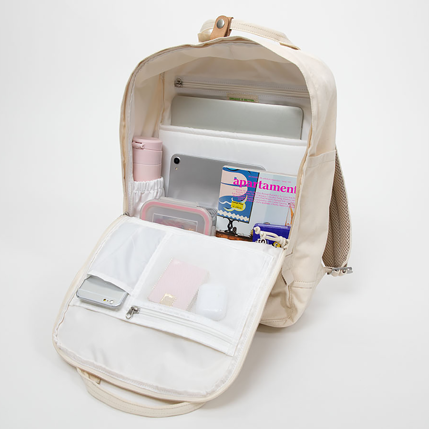 Macaroon Large Organic Cotton Series Backpack - Image 8