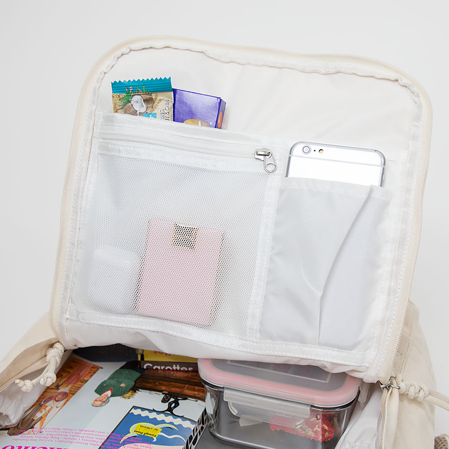 Macaroon Large Organic Cotton Series Backpack - Image 7
